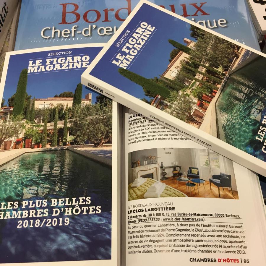 Le Clos Labottiere - B&B Bordeaux Exteriör bild
